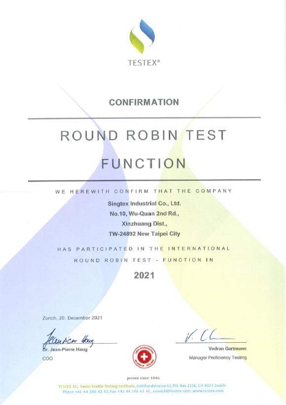 TESTEX Confirmation